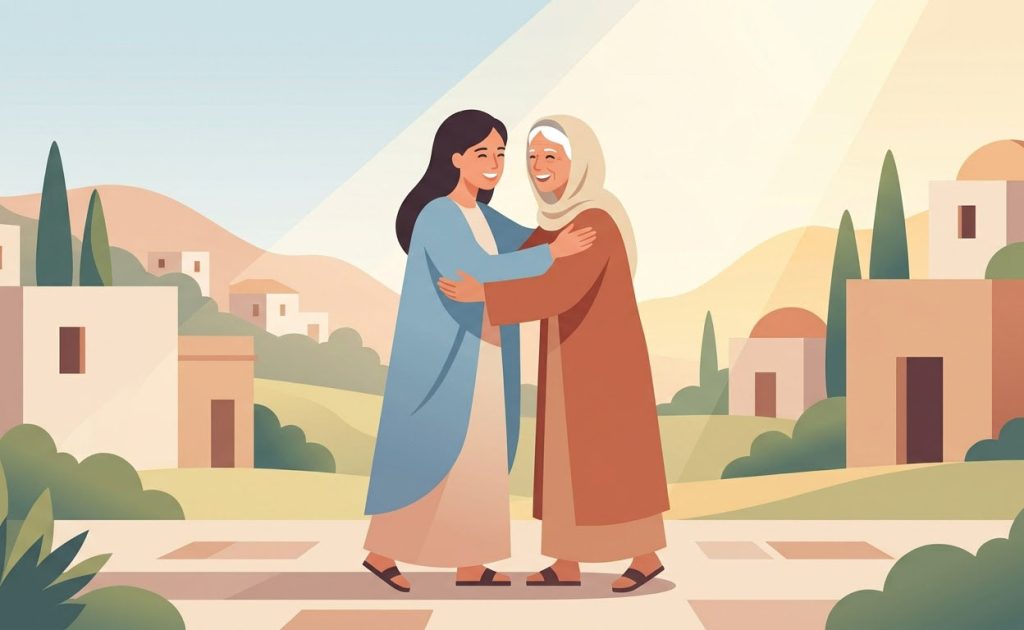 Cantico di Maria - Illustration prière catholique